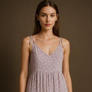 American Eagle Lavender Tiered Floral Dress – Size Small